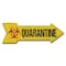 Signmission Quarantine Arrow Decal Funny Home Decor 36in Wide D-A-12-999653 - alternate 1